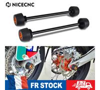 Protection contre les chutes pour essieu avant et arrière, fourche, pour KTM 690 SMC R 2019-2021, 690 Duke 2008-2019, Husqvarna 701 Supermoto 2016-2023 SET OR