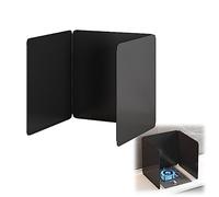Protection contre les éclaboussures de cuisinière Grille anti-éclaboussures de graisse en acier au carbone noir, plusieurs tailles, 2 côtés, 3 côtés, 4 côtés(3 sides 50x50x50cm)