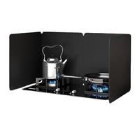 Protection contre les éclaboussures de cuisinière Protection anti-éclaboussures for cuisinière en acier inoxydable noir, plusieurs tailles(4 sides 80x40x40cm)