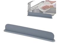 Protection contre les éclaboussures d'eau pour les grands robinets en silicium Prévention des éclaboussures d'eau Feuille autour du lavabo Longueur réglable Tapis de robinet Silicone Matériau en
