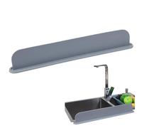 Protection contre les éclaboussures d'évier 2 pièces-protecteur d'évier en Silicone, protection contre les éclaboussures de robinet | Tapis de protection réutilisable pour bord d'évier, tapis de