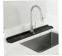 Protection contre les éclaboussures d'évier en silicone, 30 longs tapis de robinet d'évier pliable avec protection anti-éclaboussures à verrouillage réglable pour cuisine derrière le robinet, t