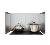 Protection contre les éclaboussures d'huile pour cuisinière avec design pliable à plat pour tiroir ou armoire de rangement lorsqu'il n'est pas utilisé (B)