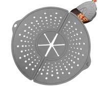 Protection Contre Les Éclaboussures En Silicone - Couvercle Pliable Résistant À La Chaleur | Couvercle Rotatif Anti-graisse, Idéal Pour Frire, Bouillir, Cuire À La Vapeur Et Braiser Dans Des Casserole