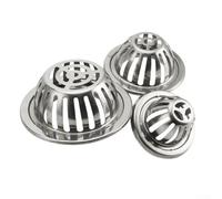 Protection contre les feuilles de gouttière en acier inoxydable, 7,6 cm, 10,2 ou 12,7 cm, pour systèmes de gouttière et de descente, capture efficace des débris (carré, 7,6 cm)