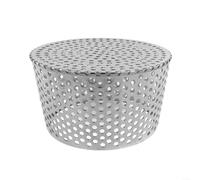 Protection contre les feuilles de gouttière en acier inoxydable, filtre de descente en maille, pour le drainage et la prévention des débris de sortie de toit, convient aux tuyaux de 40 à 200 mm (140