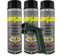 Protection contre les gravillons UBS noir 3 x 500 ml Spray Plus Poignée de maintien