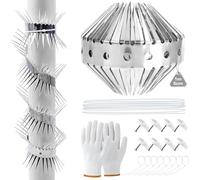 Protection contre les martres, 100 cm, fil barbelé, protection de tuyau de descente, ceinture anti-martres avec accessoires, répulsif contre les martres, fil barbelé peut être coupé pour protection de