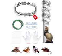 Protection contre les martres - En acier inoxydable - 300 cm - Protection contre les martres et les ratons laveurs, les rats et les chats - Avec accessoires, découpable - Pour gouttière et arbre