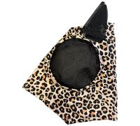 Protection contre les mouches pour | Housse de protection contre les mouches pour sports équestres avec motif léopard - Protection du visage pour produit de soin des chevaux respirant, anti-morsure