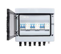 Protection contre les surtensions DC PV 1000 V 40 A - Boîte de jonction solaire avec 3 entrées et sorties - Interrupteur CC IP65 étanche et résistant aux chocs - Disjoncteur pour panneaux solaires