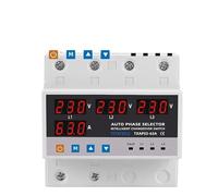 Protection contre les surtensions et les sous-tensions ATS, commutateur de transfert automatique, sélecteur de phase, alimentation sans interruption, limiteur de surintensité 63 A 100 A(63A)