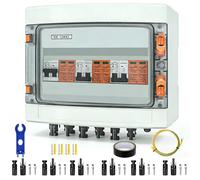 Protection contre les surtensions PV, boîtier de connexion solaire 3 strings 40A/1000V DC disjoncteur sectionneur, protection contre la foudre disjoncteur de protection de ligne, boîtier de connexion
