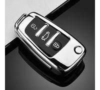 Protection Coque ompatible pour Audi, Silicone Coque udi A3 | Pour Audi A1 A2 A3 A4 A6 Q1 Q3 Q5 Q7 S3 S4 S6 R8 TT Boitier udi TT Etui Clé TéLéCommande-Argent