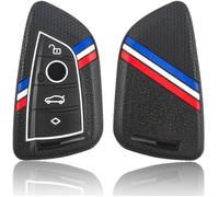 Protection Coque Clé De Voiture B-Mw,Pour Coque De Clé En Silicone B-Mw 1 2 3 5 6 7 Série Active Tourer F21 F45 F46 X1 F48 X3 X4 X5 X6 F15 F85 F16,Housse De Clé B-Mw 1 Série-4 Boutons(Noir)