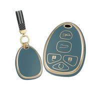 Protection Coque Clé de Voiture pour Buick Enclave, Couvre Clef Cache Cle Voiture Telécommande,Green
