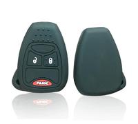Protection Coque Clé pour Chrysler Pacifica Voyager PT Cruiser 300C pour Dodge Avenger Caliber pour Jeep Compass Patriot-Black