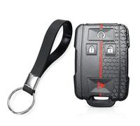 Protection Coque Clé pour GMC Sierra 3500HD Canyon Chevy Colorado LT Silverado ZR2 Bison-Black Longchain