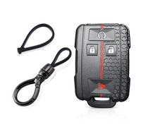 Protection Coque Clé pour GMC Sierra 3500HD Canyon Chevy Colorado LT Silverado ZR2 Bison-Black Ovalchain