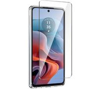 Protection ¿cran complet Vitre en verre tremp¿ Full cover noir pour Motorola Moto E14 4G - XEPTIO
