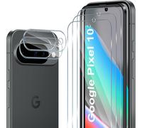 Protection ?cran pour Google Pixel 10, 3 Pi¿¿ces Films Verre Tremp¿¿ + 2 Pi¿¿ces Cam¿¿ra Arri¿¿re Protecteur, 9H Duret¿¿, Full Cover Anti-Bulles/Anti-Rayures, HD Transparent