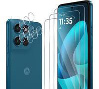 Protection ?cran pour Motorola Moto G57 Power/G67 Power, 3 Pi¿¿ces Films Verre Tremp¿¿ + 3 Pi¿¿ces Cam¿¿ra Arri¿¿re Protecteur, 9H Duret¿¿, Full Cover Anti-Bulles/Anti-Rayures, HD Transparent