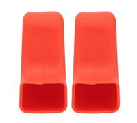 Protection Crochet De Remorquage Pare - Chocs 1 Paire, Coussin en Caoutchouc, Remplacement pour JK JL Gladiator TJ 2007-2023 - Durable Et Fiable, Améliore L'Esthétique (Rouge)