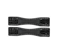Protection d’éperons en cuir verni Waldhausen Noir 18 cm