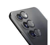 Protection d Objectif Caméra pour Galaxy S24 Verre Trempé 9H 3mk Noir transparent