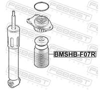 Protection d'amortisseur pneumatique Essieu arrière BMSHB-F07R FEBEST pour BMW