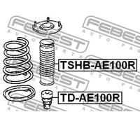 Protection d'amortisseur pneumatique Essieu arrière TSHB-AE100R FEBEST