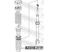 Bouchon de protection/soufflet, amortisseur FEBEST BZSHB-211F