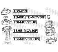 Protection d'amortisseur pneumatique Essieu avant TSHB-MCV30F FEBEST pour TOYOTA