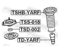 Protection d'amortisseur pneumatique Essieu avant TSHB-YARF FEBEST pour TOYOTA