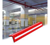 Protection d'angle en caoutchouc pour parking - Protection murale réfléchissante en forme de L pour garages, protection d'angle durable avec bandes réfléchissantes, solution de sécurité esse