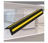 Protection d'angle en caoutchouc réfléchissant, empêche les dommages causés par les véhicules et les murs, idéale pour la protection du garage et de l'entrepôt