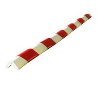 Protection d'angle en mousse - coloris rouge / blanc - 75 x 3 x 3 cm VISO