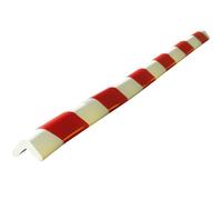 Protection d'angle en mousse 30x30mm - rouge/blanc