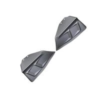 Protection d'angle Latérale Pare-Chocs Arrière avec Aileron Forme D'éclair Accessoire Automobile pour Tesla pour Model Y 2021, 2022 Et 2023(Matte Carbon)