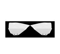 Protection d'angle Latérale Pare-Chocs Arrière avec Aileron Forme D'éclair Accessoire Automobile pour Tesla pour Model Y 2021, 2022 Et 2023(Bright White)