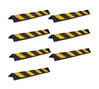 Protection d'angle Murale, Protection d'angle en Caoutchouc pour Garage Commercial avec Bande réfléchissante - Lot de 2 à 8, Protection d'angle pour Pare-Chocs et Murs de parkings et d'entre