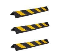 Protection d'angle Murale, Protection d'angle en Caoutchouc pour Garage Commercial - Lot de 2 à 8, Protection d'angle pour Pare-Chocs et Murs avec Bande réfléchissante pour parkings et Entre