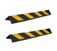 Protection d'angle Murale, Protection d'angle en Caoutchouc pour Garage Commercial, Lot de 2 à 8, Protection réfléchissante pour Pare-Chocs de Voiture et Angles de Murs de Parking et d'entre