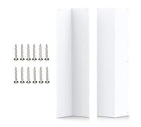 Protection d'angle pour façades en vinyle en aluminium ou protection des bords résistant aux intempéries pour murs extérieurs et revêtements de façade, montage facile sans outils spéciaux, 15-3/4 x 3