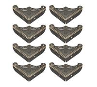 Protection d'angle SOURCING MAP 8Pcs 39x39x9mm Coin de Protection Boîte Caisse Bois Angle Protecteur Cadre Photo Livre Métal