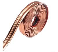 Protection d'angle Yin Yang | Bande de garniture murale en PVC | 2 cm x 5 m | Autocollant décoratif pour mur, table et bords de miroir | Finition haute brillance, découpable, (or rose)