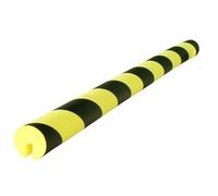 Viso Profilé de protection PU 208 NJ avec encoche Ø 40 mm x 750 mm noir/jaune