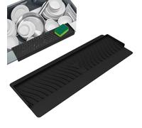 Protection de bassin de cuisine - Couvercle de bord en silicone, barrière flexible anti-gouttes, module de protection d'évier universel, insert de gouttière étanche avec ajustement de forme douce |