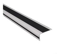 Protection de bord antidérapante pour escaliers 2 m offrant des caractéristiques de sécurité améliorées et un aspect élégant pour votre maison ou votre entreprise (noir)