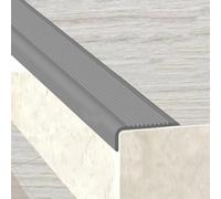 Protection de bord de marche d'escalier en vinyle - Nez en PVC prédécoupé en forme de L pour marches d'intérieur/extérieur Améliore la sécurité et la durabilité avec bordure antidérapante